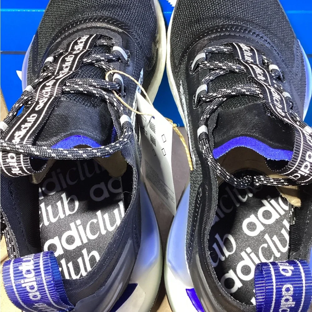 Adidas NMD R1 V3 'adiClub' Black White Royal Blue HQ9838 Men's Size 5.5